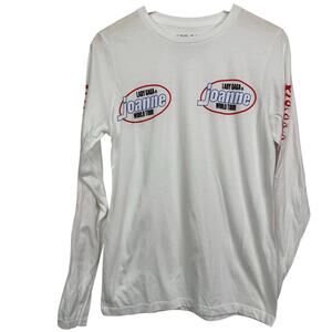 Lady Gaga Joanne World Tour 2017 Concert Unisex Long Sleeve Tee Size S NWOT